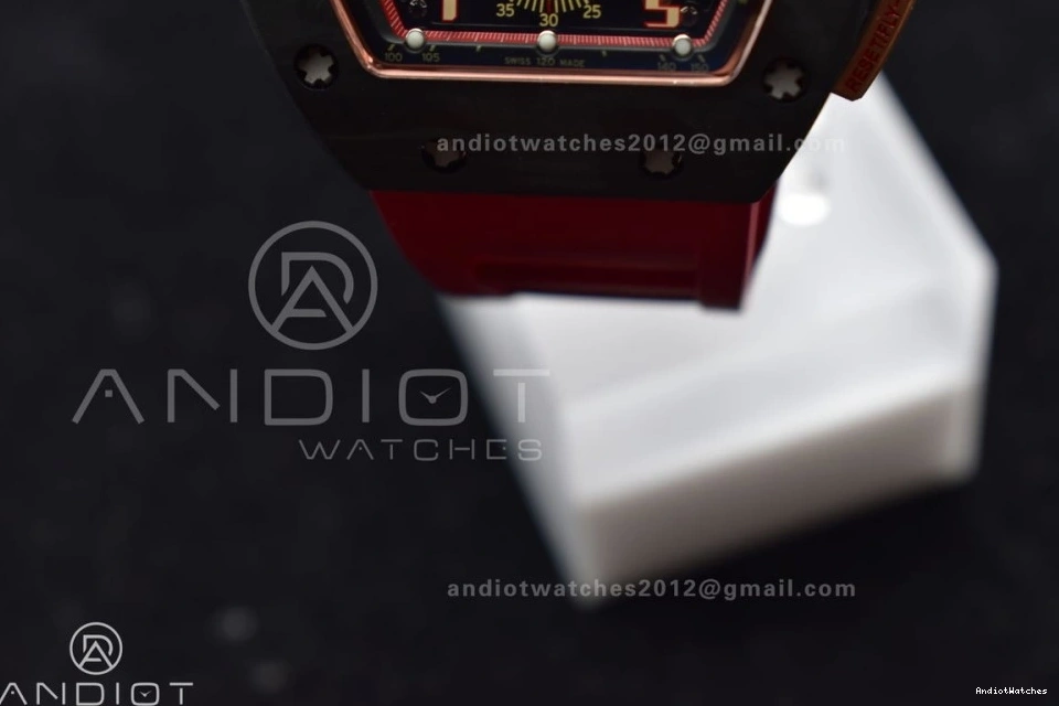 Rubber V Red Edition Lotus ModernLook 1:1 1020 Strap Dial A7750 KVF on Chrono Crystal Best RM011 NTPT 0324